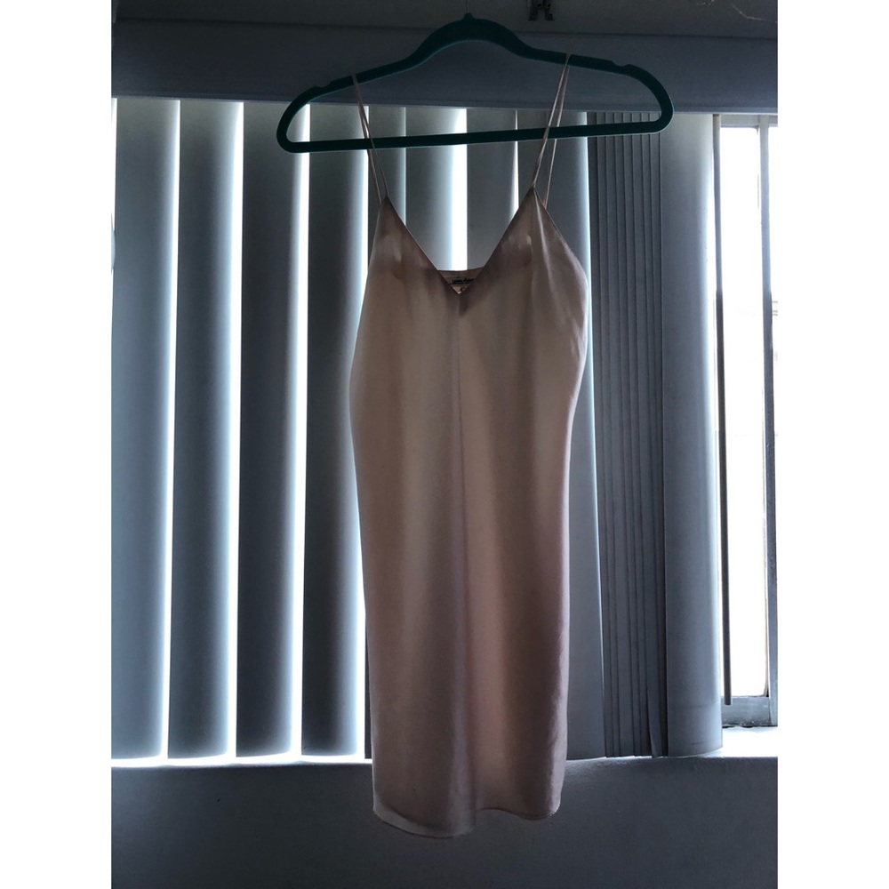 Vintage 100% pink silk slip